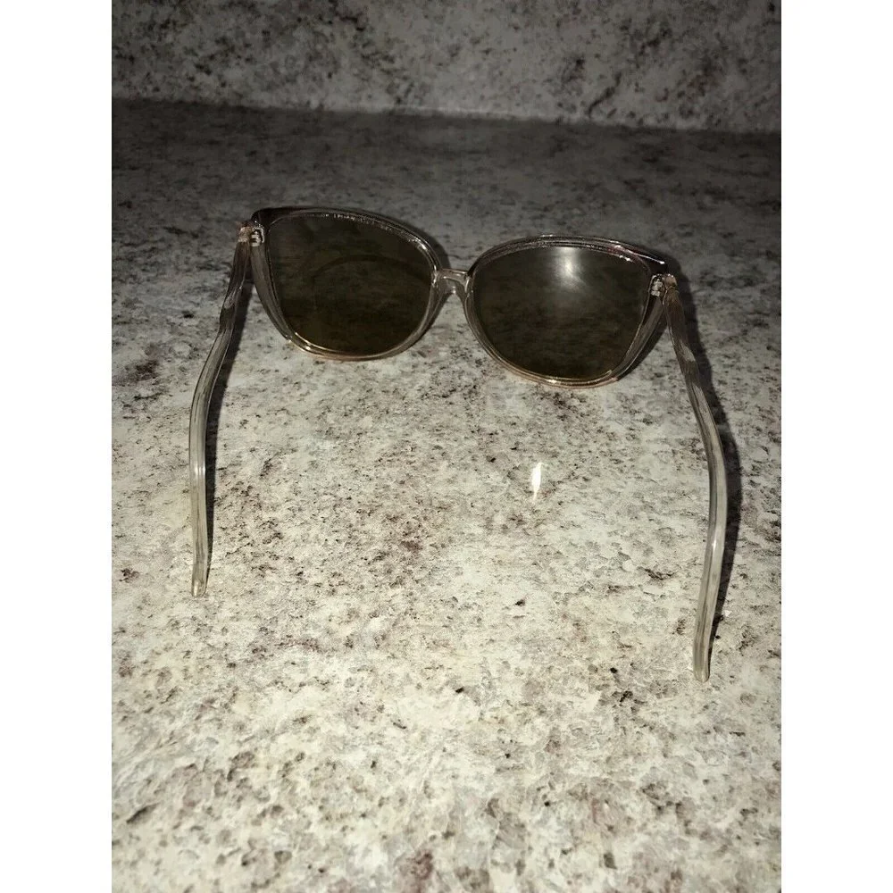 Opti Ray VTG 60'S/70s Womens Sunglasses Pink Clear Ombré Fade Twiggy Oversized
